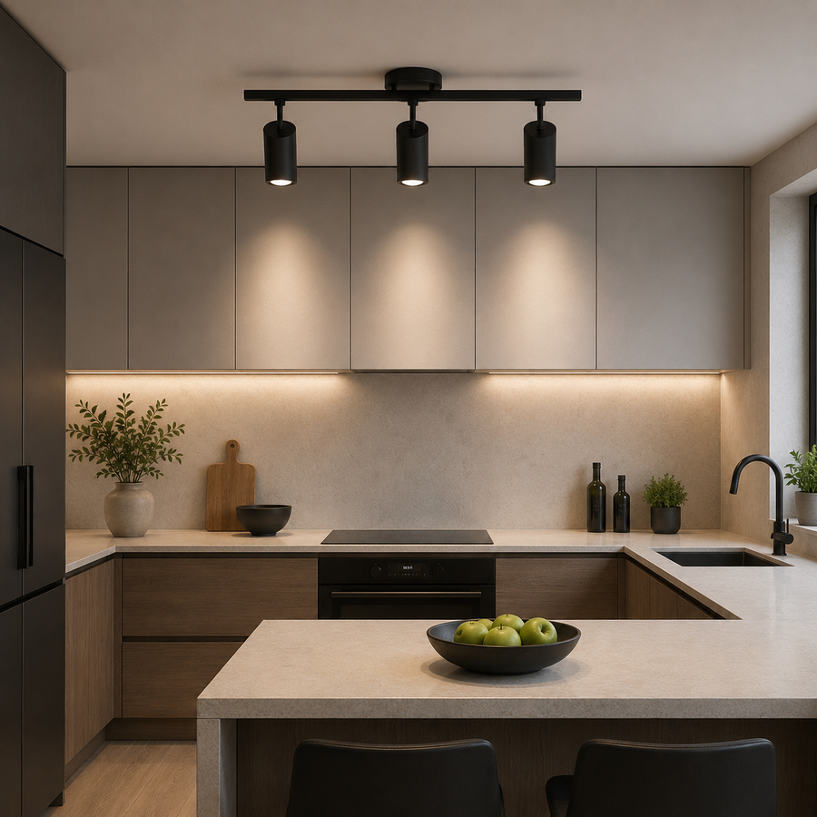 Lustra Clasica Sisimiut, 3xGU10, Metal, Negru