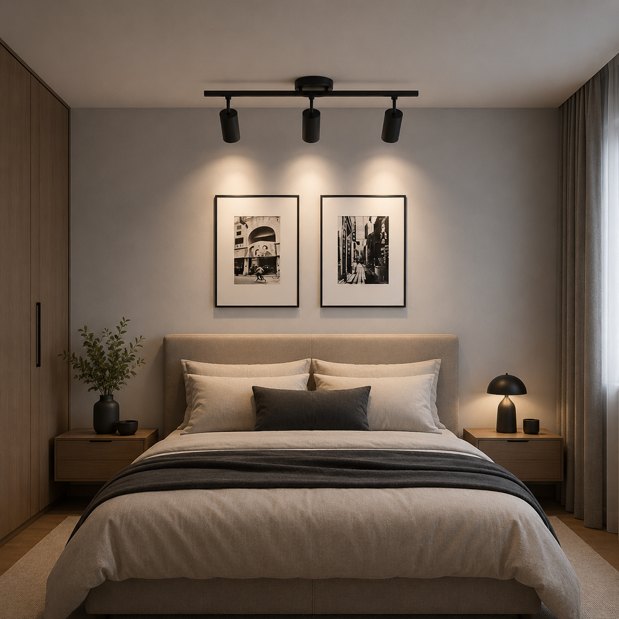 Lustra Clasica Sisimiut, 3xGU10, Metal, Negru