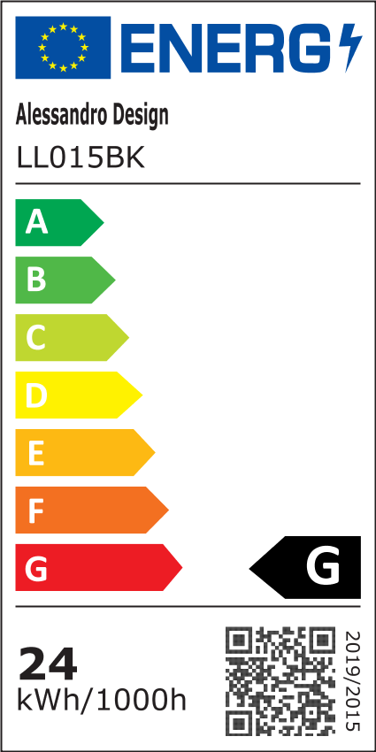LED -csillár, 34W, 24 cm átmérőjű, hideg/forró/semleges fény, fekete