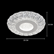 Lustra LED ASADO, 14W, Diametru 20cm, Lumina Calda/Neutra/Rece, Alb, Metal si Acril