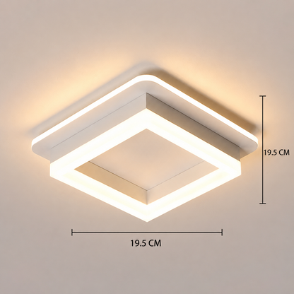 MODERN LED csillár 26W, 19,5x19,5 méret, négyzet alakú, hideg/meleg/semleges fény, fehér