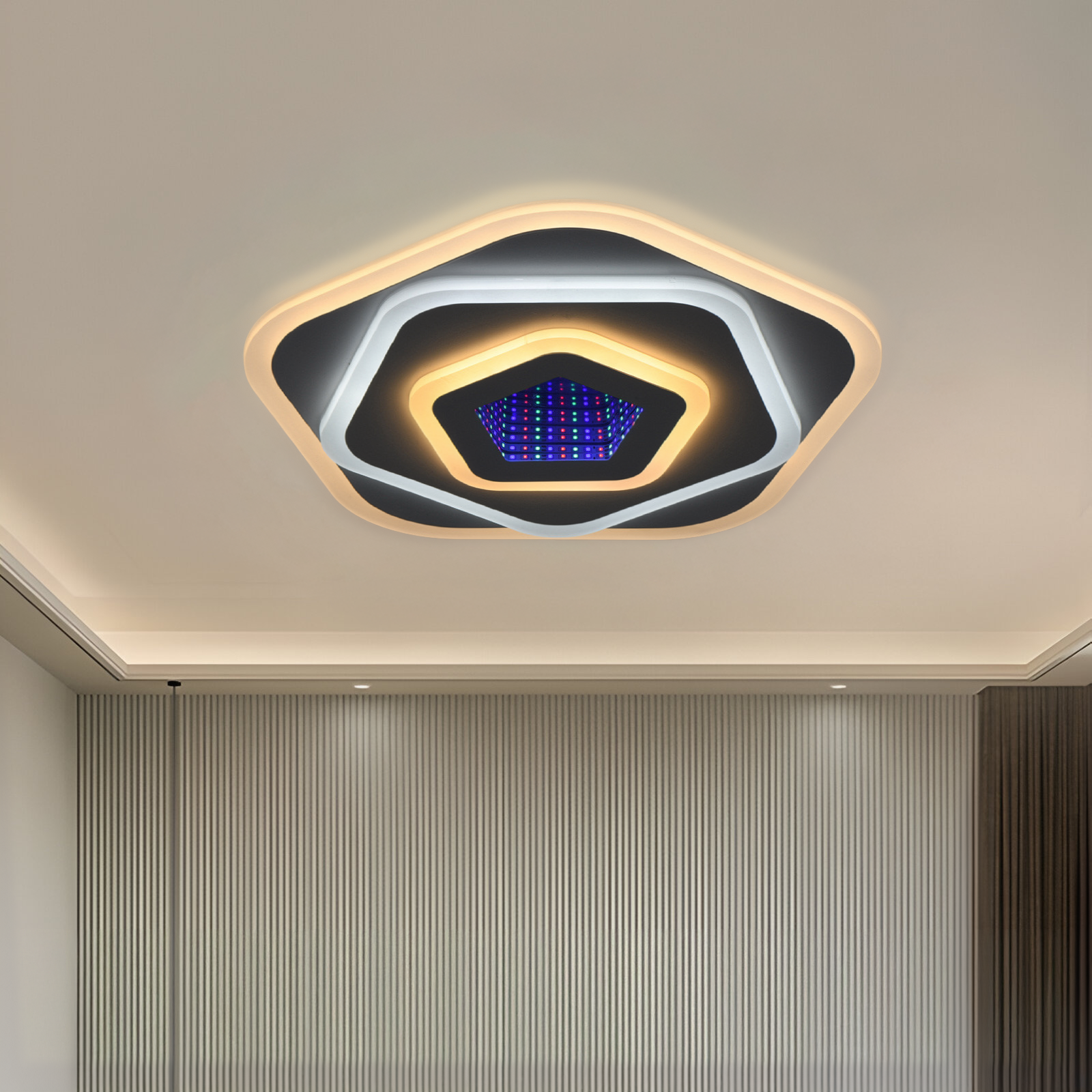 LED csillár NEXA 3D 39W, átmérő 23 cm, hideg/meleg/semleges fény, fehér LED csillár Alapértelmezett cím Alessandro Design
