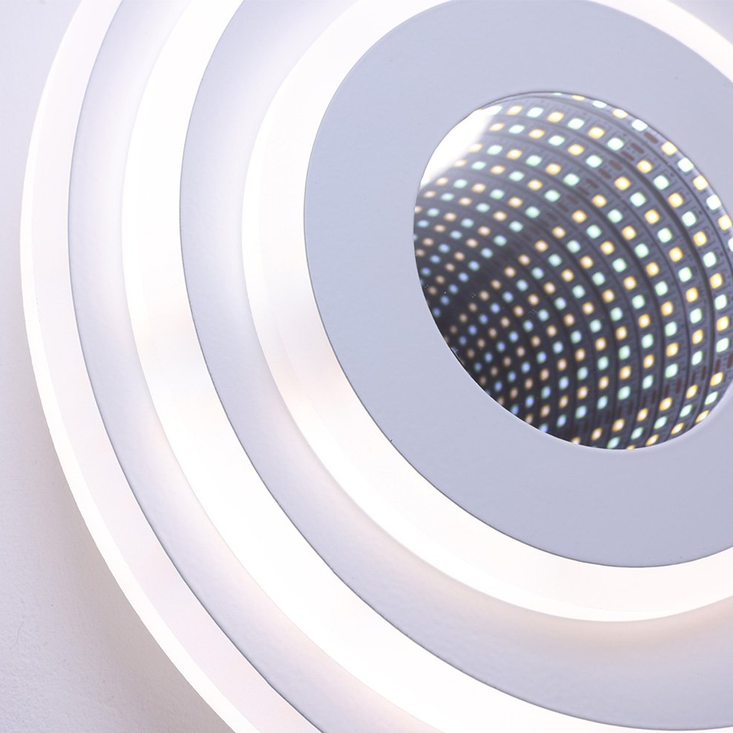 LED csillár NEXA ROTUND 3D 39W, hideg/meleg/semleges fény, fehér LED csillárok alapértelmezett cím Alessandro Design