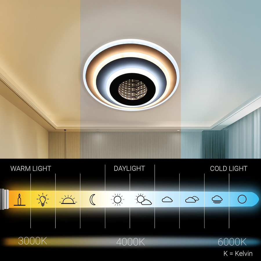 LED csillár NEXA ROTUND 3D 39W, hideg/meleg/semleges fény, fehér LED csillárok alapértelmezett cím Alessandro Design