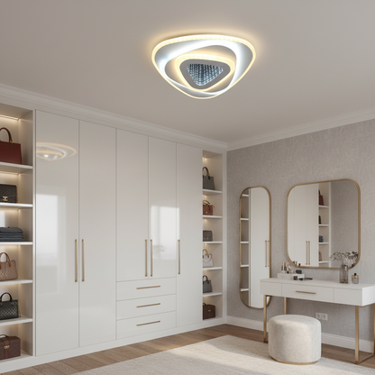 LED csillár NEXA Triangle 3D 40W, fehér, hideg/meleg/semleges fény LED csillárok alapértelmezett cím Alessandro Design