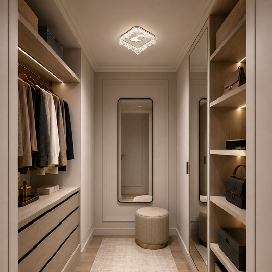 Lustra LED STARK, 20W, Diametru 19cm, Lumina Calda/Neutra/Rece, Alb, Metal si Acril