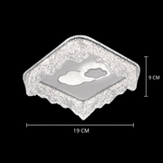 Lustra LED STARK, 20W, Diametru 19cm, Lumina Calda/Neutra/Rece, Alb, Metal si Acril