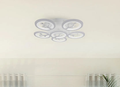 LED csillár távirányítóval és kristály DAISY 78W, 6 elem, hideg/meleg/semleges fény, szabályozható, fehér LED-es csillár távirányítóval Alapértelmezett cím Alessandro Design
