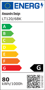 LED csillár távirányítóval, KILLIAN, 74 W, 6 kör, hideg/meleg/semleges fény 3000K/4000K/6000K, szabályozható, fekete-fehér, fém és akril