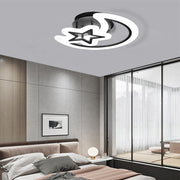 LED-es csillár távirányítóval MOON AND STAR 59W, 2 elem, hideg/meleg/semleges fény, szabályozható, fekete LED-es csillárok távirányítóval Alapértelmezett cím Alessandro Design