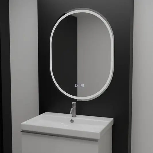 LED tükör ovális, 60x80 cm, Velara Touch, páramentesítő rendszer, szabályozható tükrök Korman E alapértelmezett cím Alessandro Design