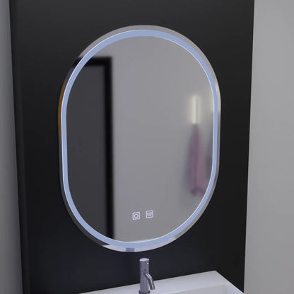 LED tükör ovális, 60x80 cm, Velara Touch, páramentesítő rendszer, szabályozható tükrök Korman E alapértelmezett cím Alessandro Design