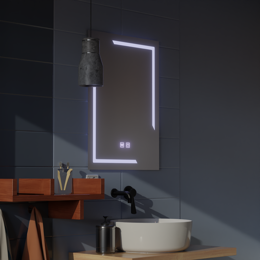 Oglinda LED Rectangulara, 45x60cm, ECLISSA Touch, Sistem Dezaburire, Dimabila, Lumina Rece 6000K Oglinzi Korman E Default Title Alessandro Design