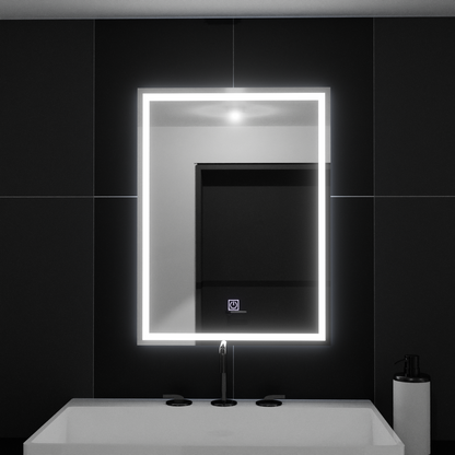 Négyszögletű LED-es tükör, 50x70cm, KERET Basic Touch Mirrors Korman C Alapértelmezett cím Alessandro Design
