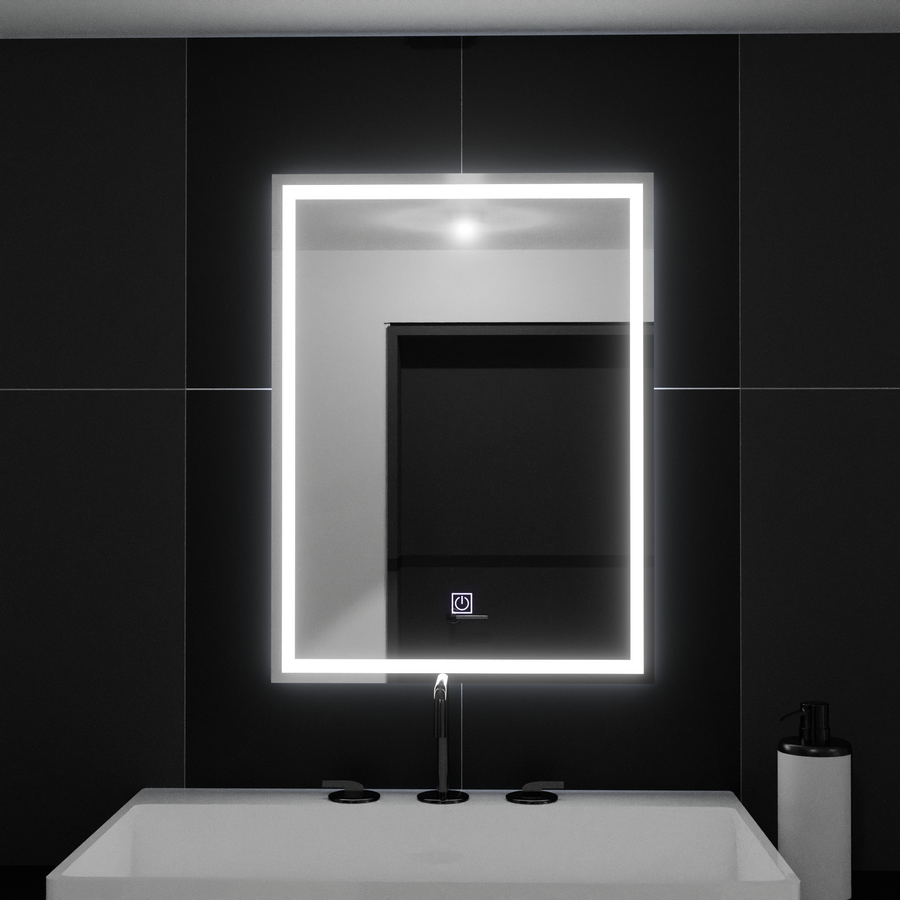 Négyszögletű LED-es tükör, 50x70cm, KERET Basic Touch Mirrors Korman C Alapértelmezett cím Alessandro Design