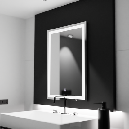 Négyszögletű LED-es tükör, 60x80cm, KERET Basic Touch Mirrors Korman C Alapértelmezett cím Alessandro Design