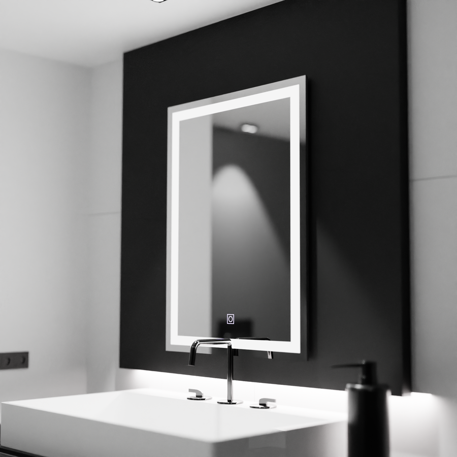 Négyszögletű LED-es tükör, 60x80cm, KERET Basic Touch Mirrors Korman C Alapértelmezett cím Alessandro Design