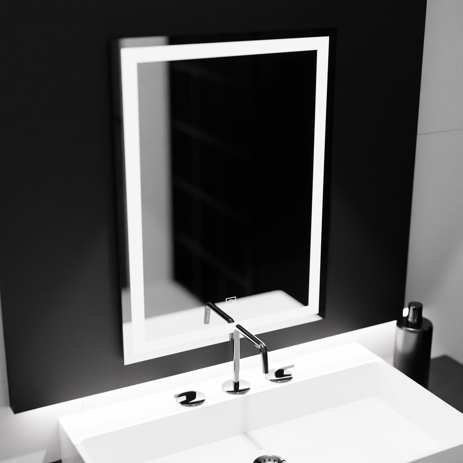 Négyszögletű LED-es tükör, 60x80cm, KERET Basic Touch Mirrors Korman C Alapértelmezett cím Alessandro Design