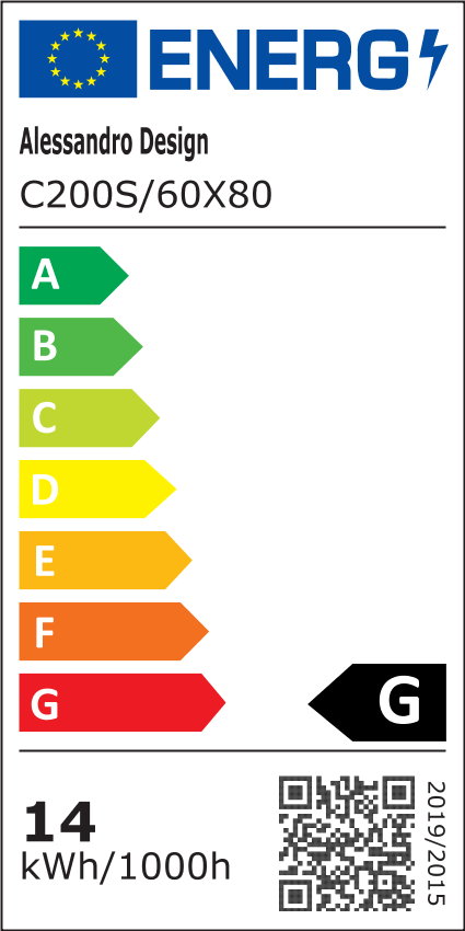 Négyszögletű LED tükör, 60x80cm, FRAME Basic Touch