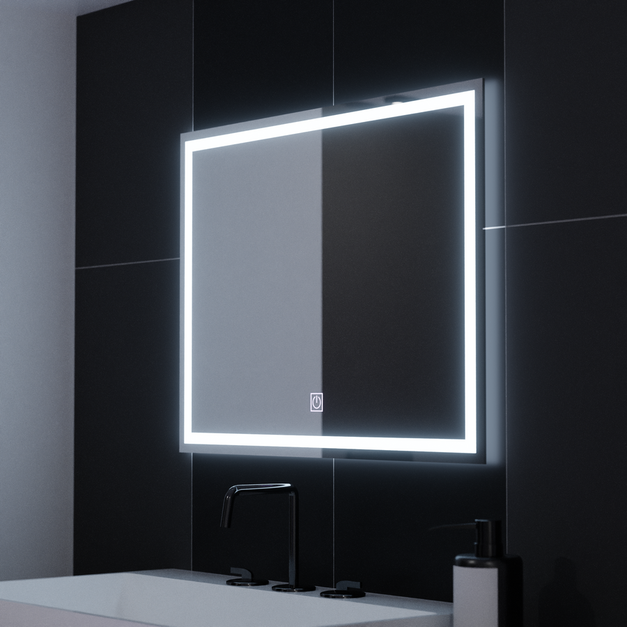 Négyszögletű LED-es tükör, 80x60cm, KERET Basic Touch Mirrors Korman C Alapértelmezett cím Alessandro Design