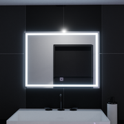 Négyszögletű LED-es tükör, 80x60cm, KERET Basic Touch Mirrors Korman C Alapértelmezett cím Alessandro Design