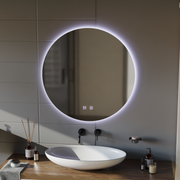 Oglinda LED Rotunda, 12W, 50cm, Isolda,Touch, Sistem Dezaburire, Lumina Rece 6000k Oglinzi Korman E Default Title Alessandro Design