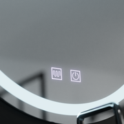 Kerek LED-es tükör 50cm Lucea Touch Demister System Tükrök Korman E Alapértelmezett cím Alessandro Design