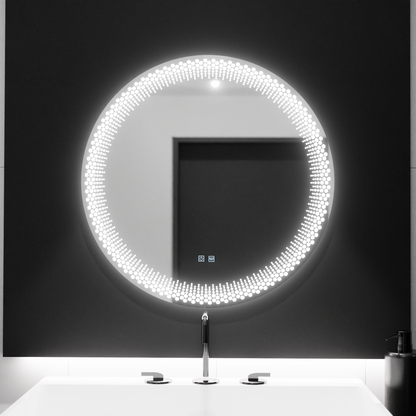 LED kerek tükör 60 cm, Stellaire Touch, páramentesítő rendszer, szabályozható tükrök Korman E alapértelmezett cím Alessandro Design