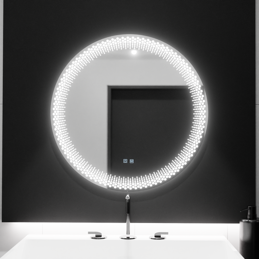 LED kerek tükör 60 cm, Stellaire Touch, páramentesítő rendszer, szabályozható tükrök Korman E alapértelmezett cím Alessandro Design