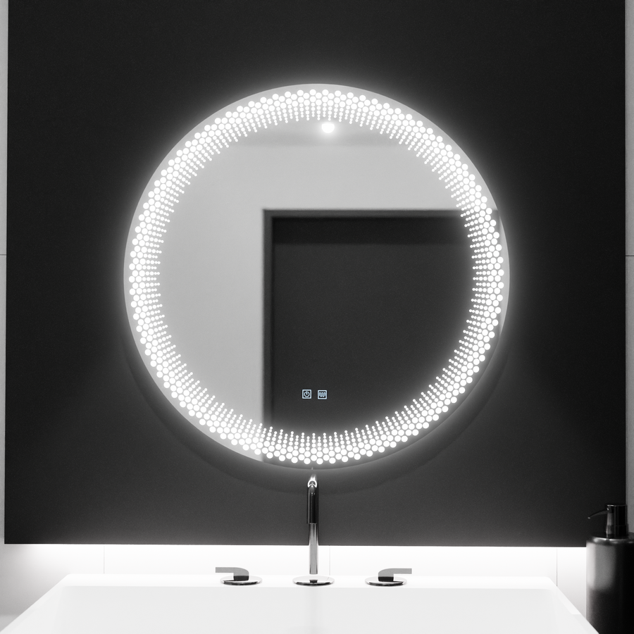 LED kerek tükör 60 cm, Stellaire Touch, páramentesítő rendszer, szabályozható tükrök Korman E alapértelmezett cím Alessandro Design