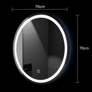 Kerek LED-es tükör, 70cm, Basic Touch