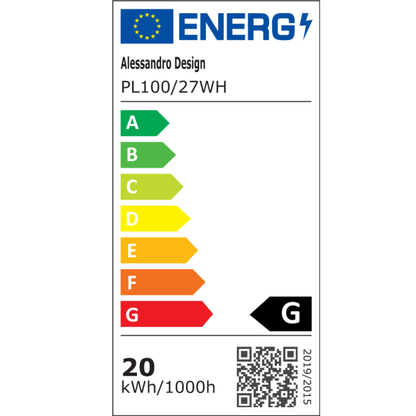 SOLIS LED mennyezeti lámpa 27cm 20W hideg fény, fehér LED mennyezeti lámpa Alapértelmezett cím Alessandro Design