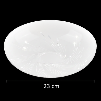 Plafonieră LED Flux 23 cm, 22W, 3000K / 4000K / 6000K, Alb, Metal si Acril Plafoniere LED Default Title Alessandro Design