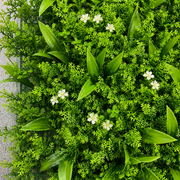 Planta Artificială  Panou de Gard Viu Frunze de Piersic Mix, 40 x 60 cm, Verde