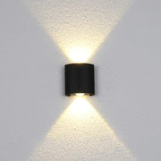 Fantas kültéri és beltéri LED fali lámpa, 2 forrás x 1W, IP65, fémes, fekete, 3000K kültéri fali lámpák alapértelmezett cím Alessandro Design
