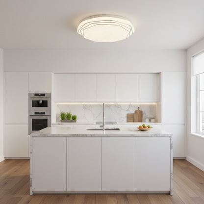 Plafonieră PL152 LED 35 cm, 31W, 3000K / 4000K / 6000K, Alb, Metal si Acril Plafoniere LED Default Title Alessandro Design