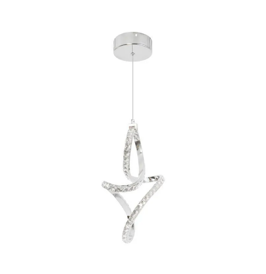 Pendul LED Osiris, 24W, Cristal, Crom -19A Default Title Alessandro Design