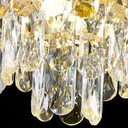 Candelabru Cristal 11xE14, D80cm, Auriu Lucios, Inaltime Reglabila, Metal si Cristal Candelabre Cristal Default Title Alessandro Design