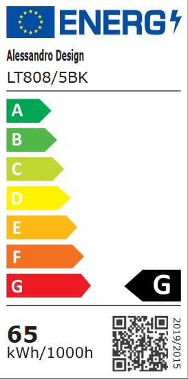 LED-es csillár távirányítóval ZOE 65W, 5 négyzet, hideg/meleg/semleges fény, szabályozható, fekete LED-es csillárok távirányítóval Alapértelmezett cím Alessandro Design