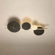 Bryson LED fali lámpa 18W fekete arany integrált óra kültéri fali lámpák alapértelmezett cím Alessandro Design