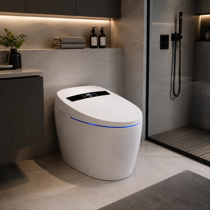 Toaleta YUKON, Versiunea Simplificată, Cu Design Modern, Alb