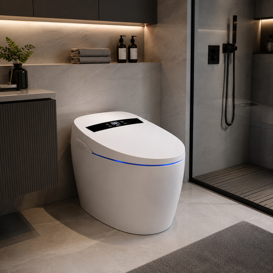 Toaleta YUKON, Versiunea Simplificată, Cu Design Modern, Alb
