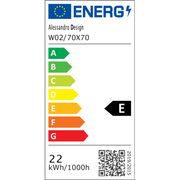 LED kerek tükör, 22 W, 70 cm, Visio MotionGlow Marcello, páramentesítő rendszer, óra és hőmérő, kozmetikai nagyító, szabályozható Marcello tükrök alapértelmezett cím Alessandro Design