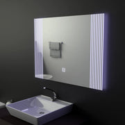 Téglalap alakú LED-es tükör, 80x60 cm, Infinity Frame Basic Touch 1005S-20A Alapértelmezett cím Alessandro Design