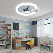 Lustra LED cu telecomanda 72W, Diametru 50cm, lumina Rece/Calda/Neutra, Albastru Lustre LED cu Telecomanda Default Title Alessandro Design