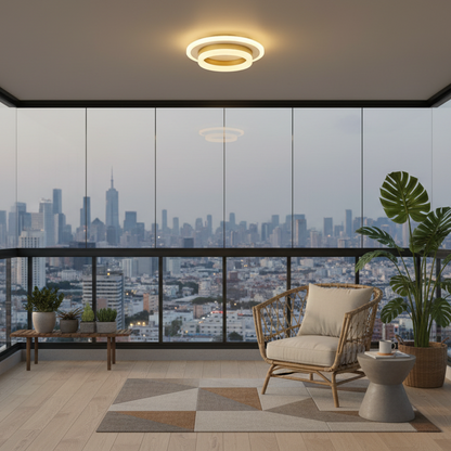 LED csillár SOLENA ROTONDA 21W, átmérő 20cm, hideg/meleg/semleges fény, aranyfehér LED csillárok alapbeállítás Alessandro Design