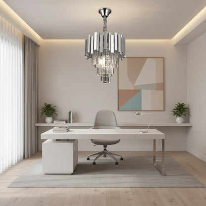 Kristály csillár BLOIS Nobile 5xE14, átmérő 40 cm, króm, állítható magasságú kristálycsillárok alapértelmezett cím Alessandro Design