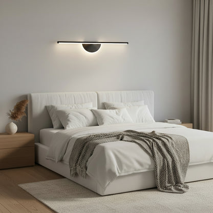 Aplica LED Decorativa BARAM, 21W, 60cm, Lumina Calda / Neutra/ Rece, Negru, Metal si Acril