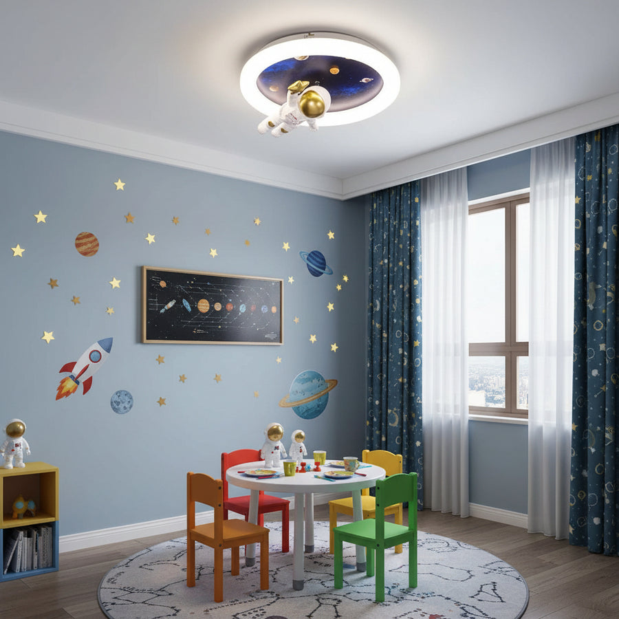 ASTRONAUT LED csillár távirányítóval, 51W, hideg/meleg/semleges fény, fehér kék