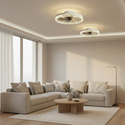 Lustra LED VEYA cu Telecomanda, 38W, D50cm, Lumina Rece/Neutra/Calda, Metal si Plastic, Alb